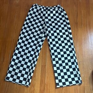 Checkered Black and White Pants